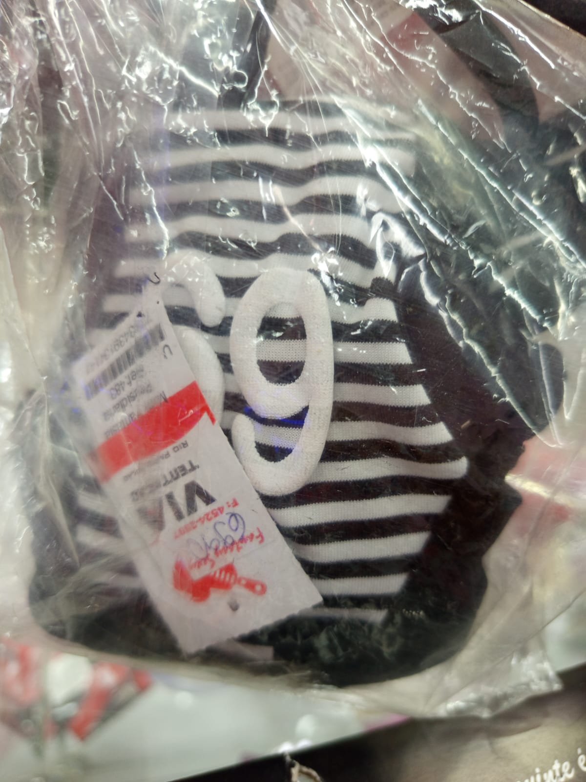 Fantasia Presidiário Unissex – Listrado Preto & Branco “69”