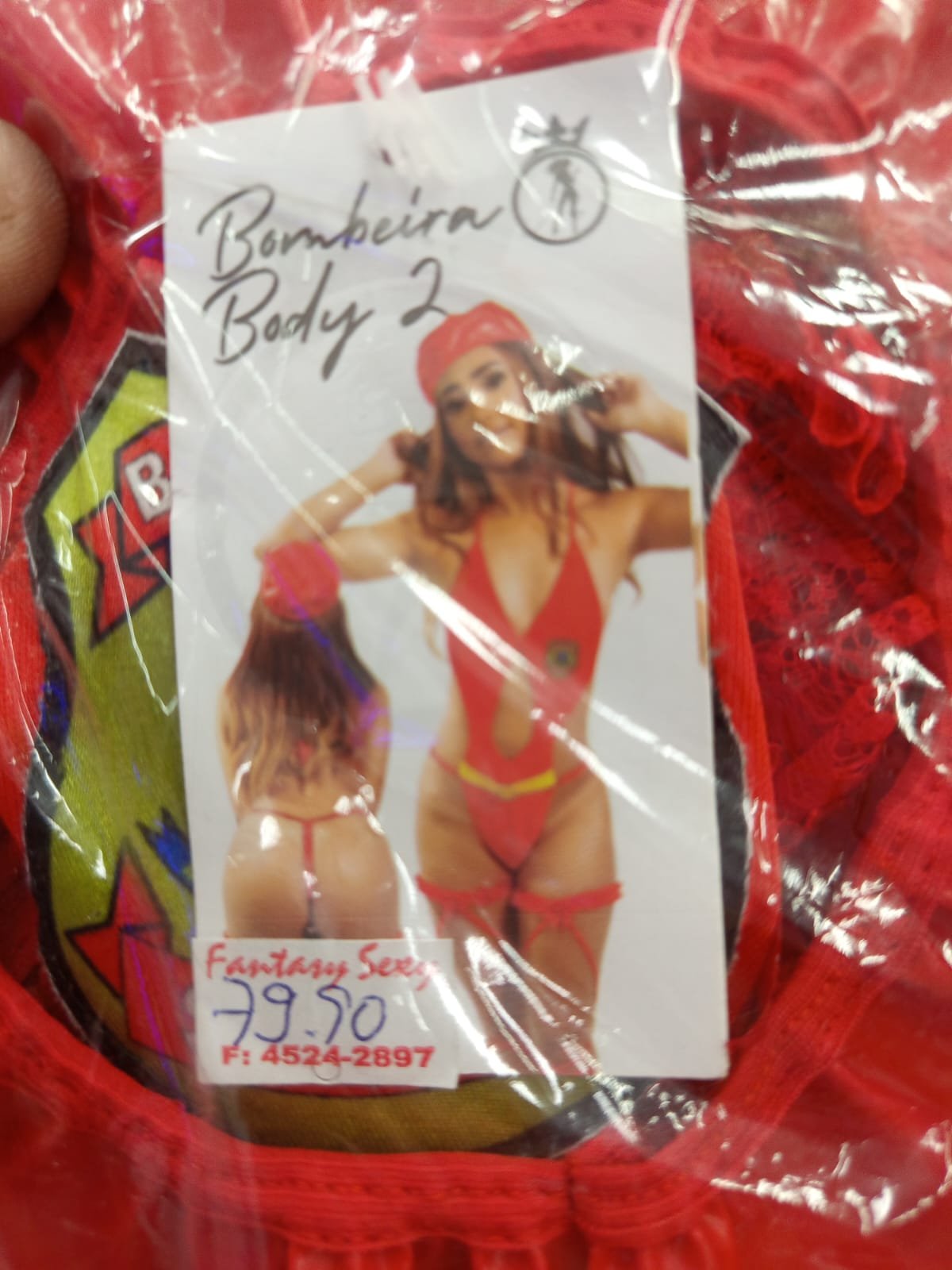 Fantasia Dominatrix Vermelha – Conjunto Sensual